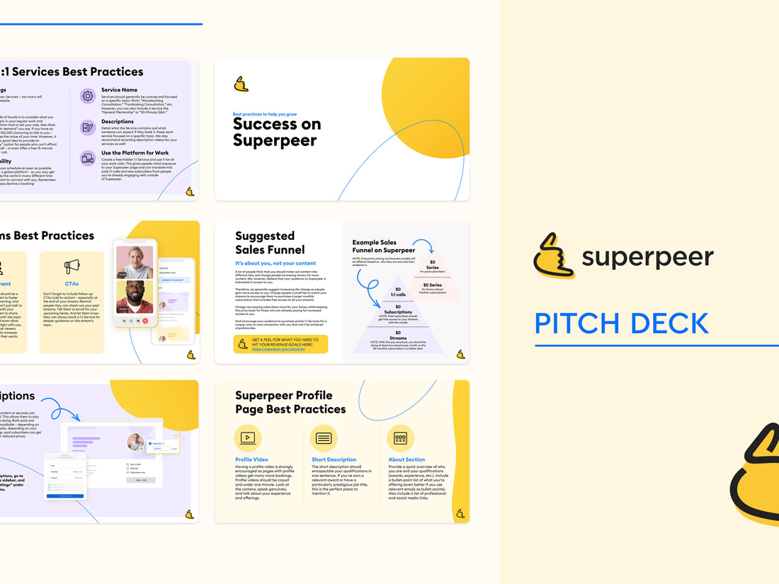 Superpeer pitch deck slides