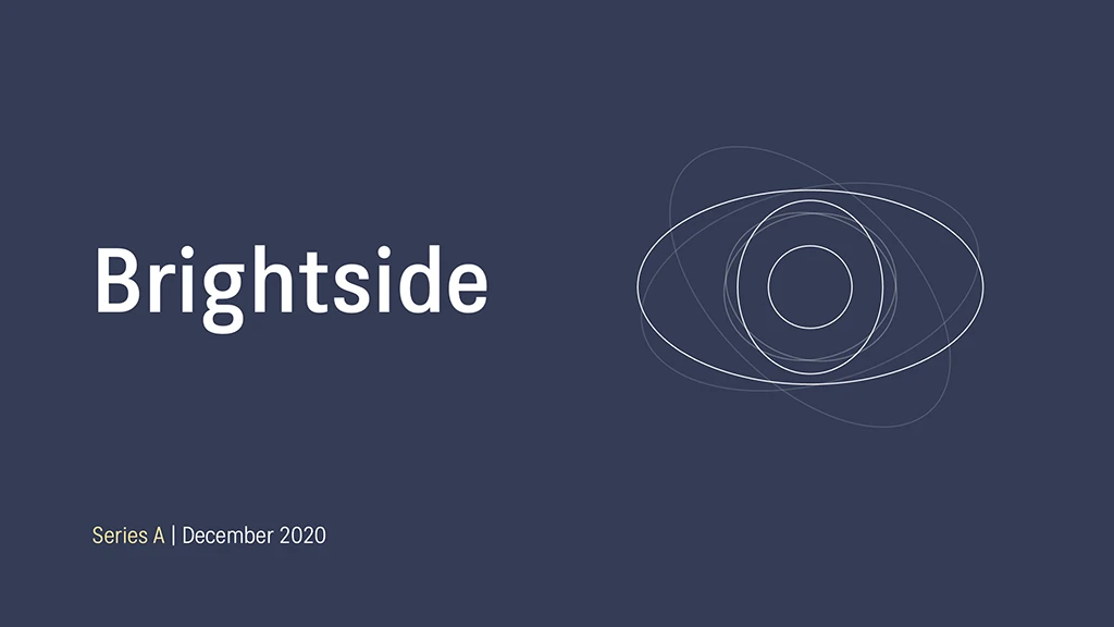 Brightside presentation slide example.