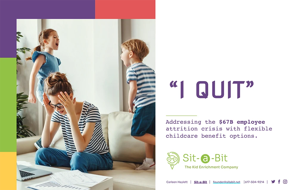 Sit-a-Bit presentation slide example.