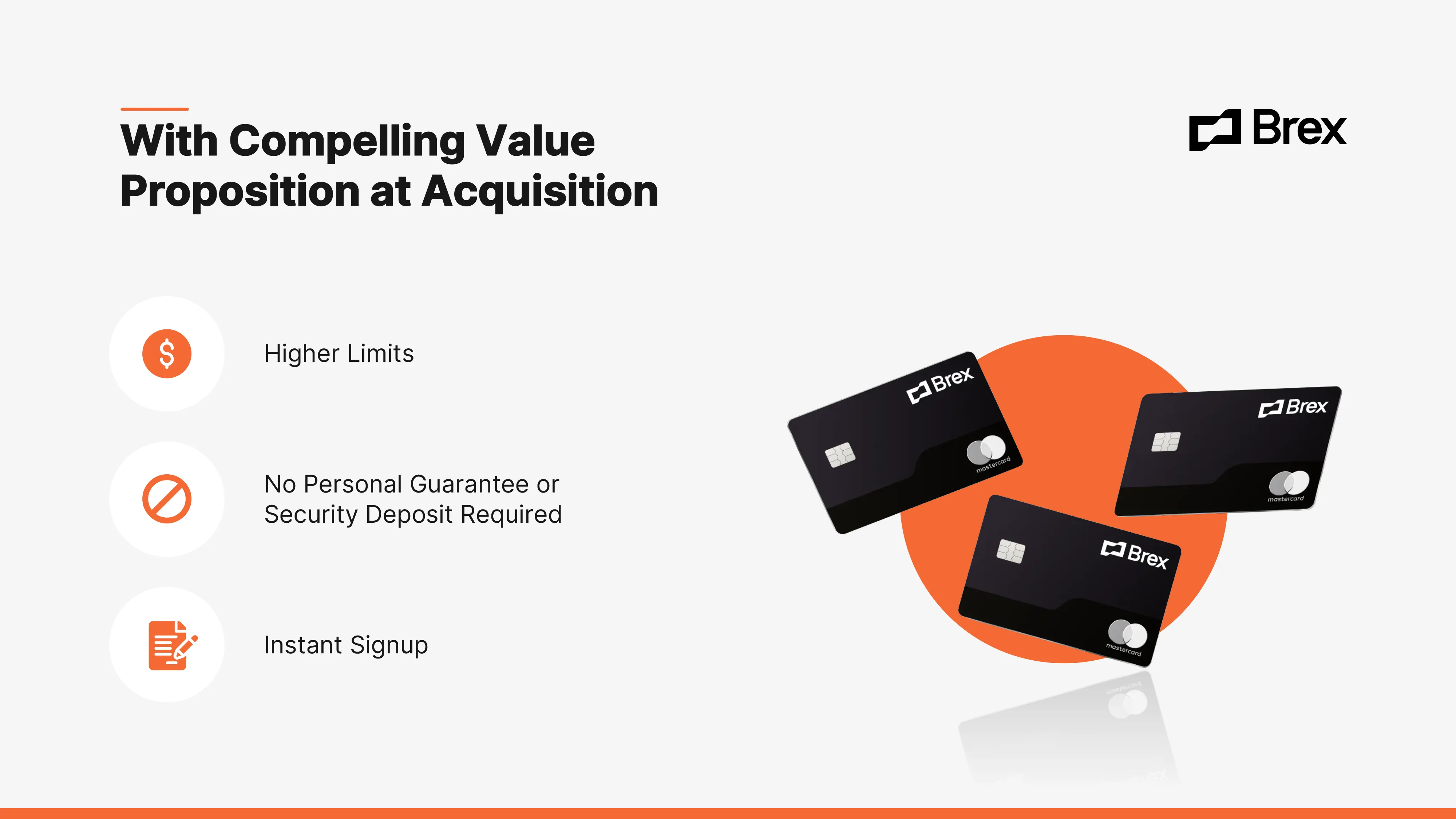 Brex presentation slide example.