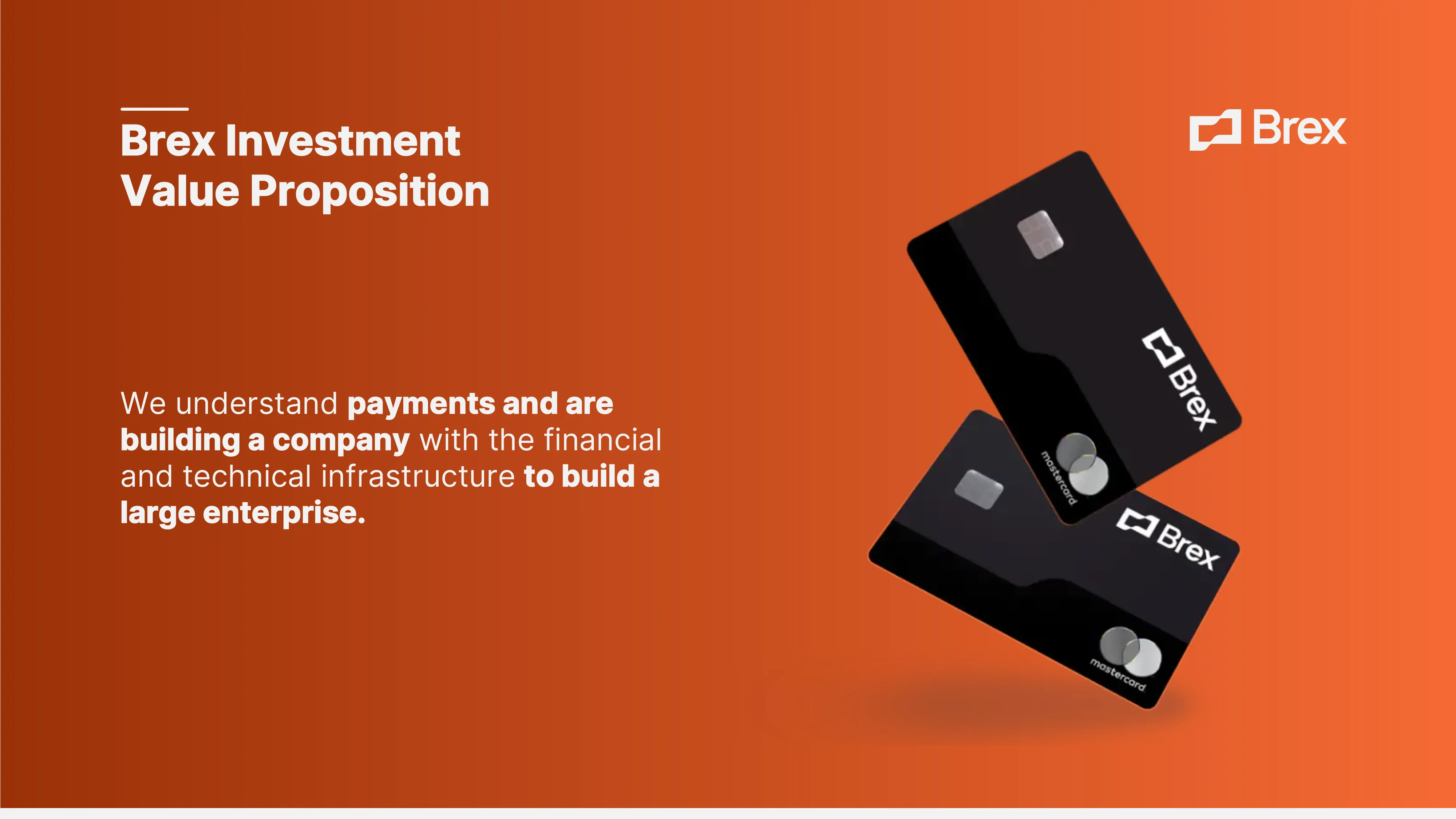 Brex presentation slide example.